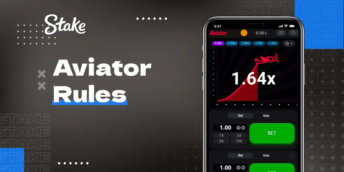 Rules of the Aviator game on Stake online casino